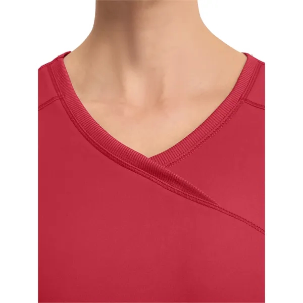 Cherokee Infinity Women's Mock Wrap Top... from ASI 86018 Scrub Authority / Uniform Stores