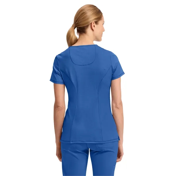 Cherokee Infinity Women's Mock Wrap Top... from ASI 86018 Scrub Authority / Uniform Stores