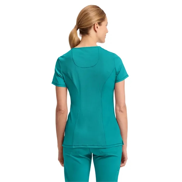 Cherokee Infinity Women's Mock Wrap Top... from ASI 86018 Scrub Authority / Uniform Stores