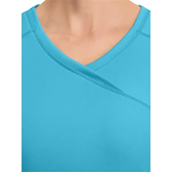 Cherokee Infinity Women's Mock Wrap Top... from ASI 86018 Scrub Authority / Uniform Stores