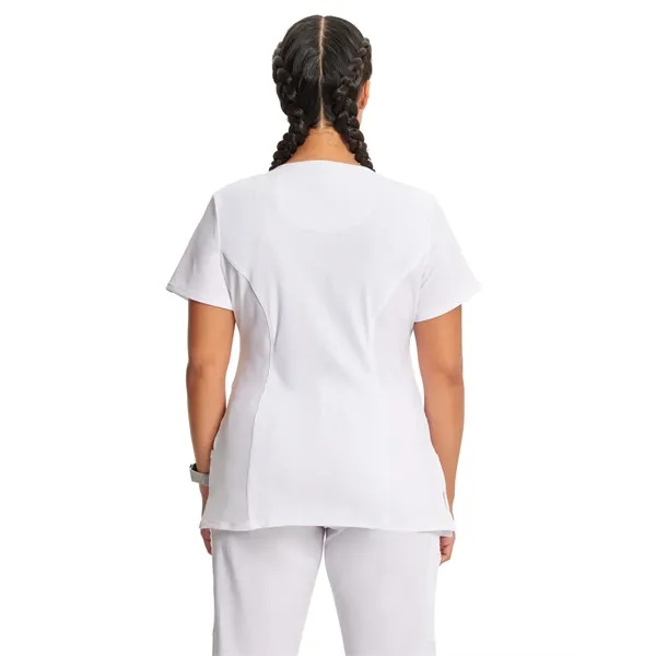 Cherokee Infinity Women's Mock Wrap Top... from ASI 86018 Scrub Authority / Uniform Stores