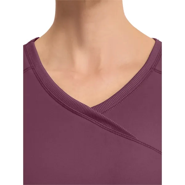 Cherokee Infinity Women's Mock Wrap Top... from ASI 86018 Scrub Authority / Uniform Stores