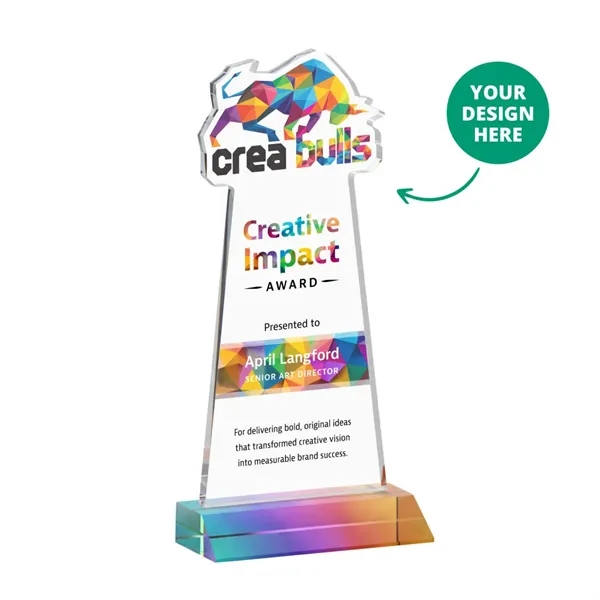 Custom VividPrint™ Award on Mitered Base - Prismatic (via Air)... from ASI 84592 St Regis Group / St Regis