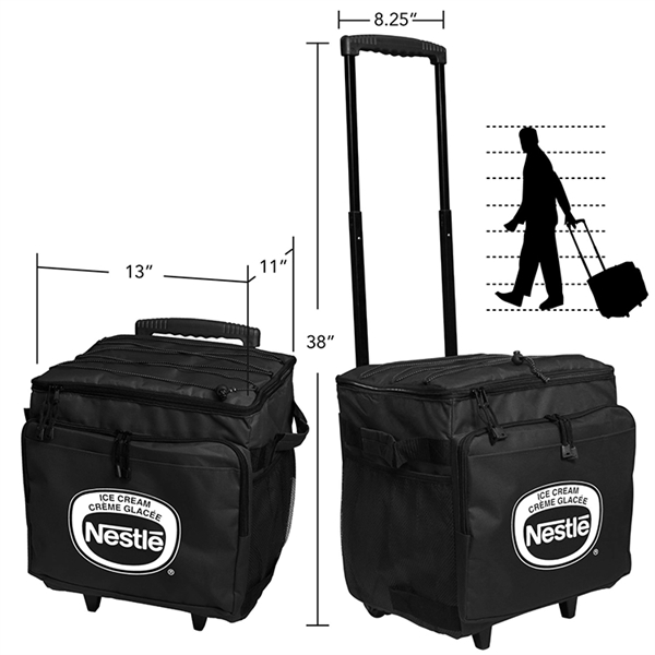 Fully insulated, zippered compartment 48-can cooler... from ASI 30112 ACE Products / Ace Line