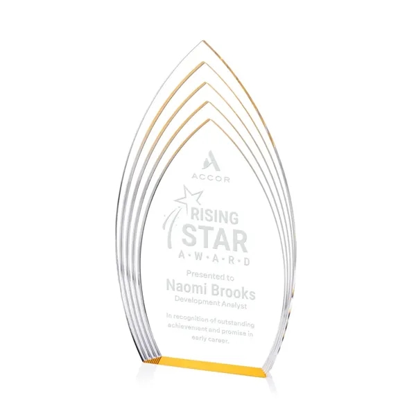 The Turello Acrylic Award is a sleek, freestanding recognition piece designed... from ASI 84592 St Regis Group / St Regis