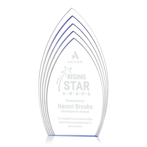 The Turello Acrylic Award is a sleek, freestanding recognition piece designed... from ASI 84592 St Regis Group / St Regis