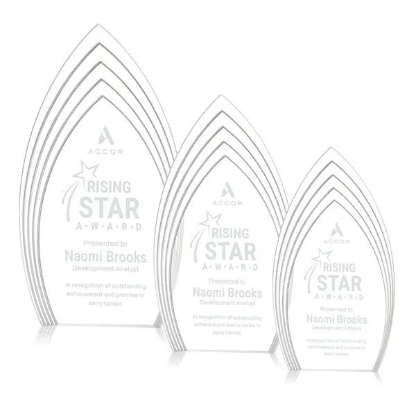 The Turello Acrylic Award is a sleek, freestanding recognition piece designed... from ASI 84592 St Regis Group / St Regis