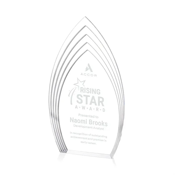 The Turello Acrylic Award is a sleek, freestanding recognition piece designed... from ASI 84592 St Regis Group / St Regis