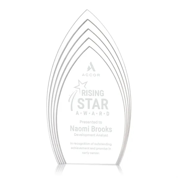 The Turello Acrylic Award is a sleek, freestanding recognition piece designed... from ASI 84592 St Regis Group / St Regis