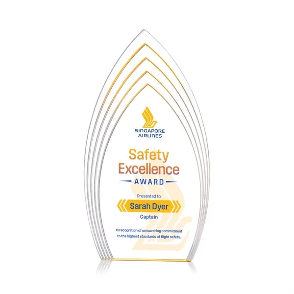 The Turello Acrylic VividPrint™ Award is a sleek, freestanding recognition piece... from ASI 84592 St Regis Group / St Regis