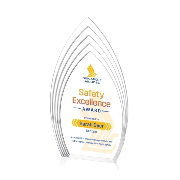 The Turello Acrylic VividPrint™ Award is a sleek, freestanding recognition piece... from ASI 84592 St Regis Group / St Regis