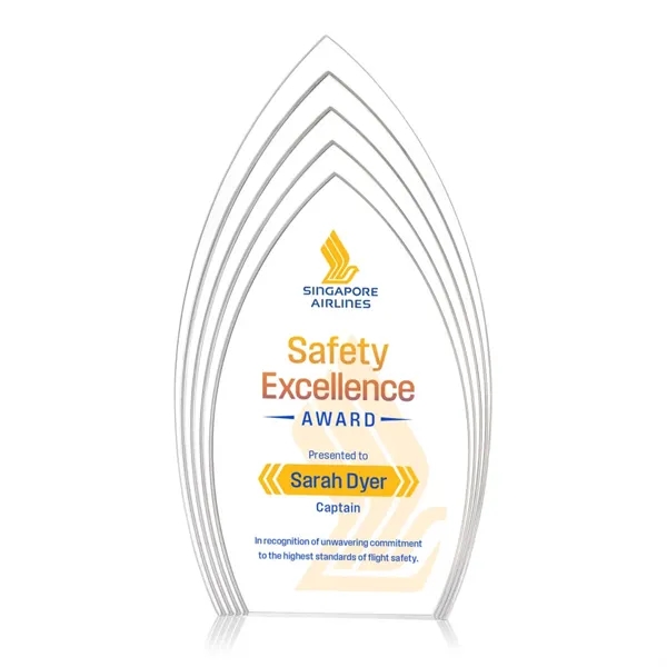 The Turello Acrylic VividPrint™ Award is a sleek, freestanding recognition piece... from ASI 84592 St Regis Group / St Regis