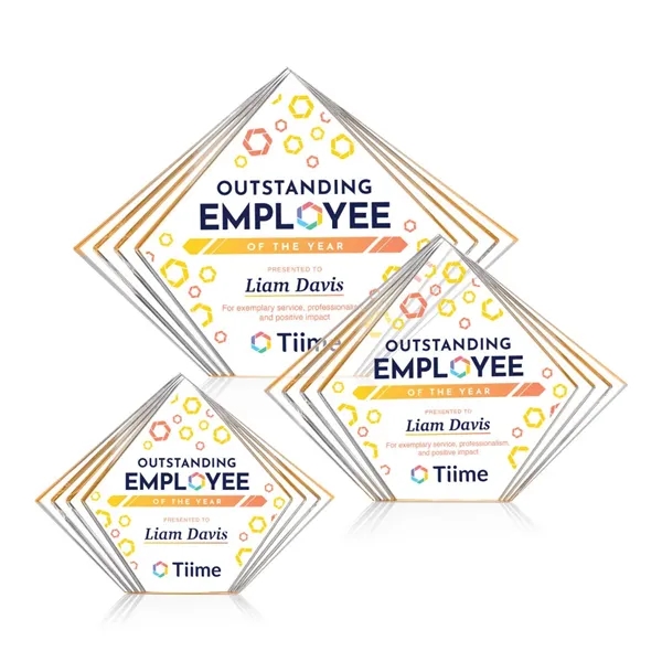 The Crawford VividPrint™ Award is a sleek freestanding acrylic recognition piece... from ASI 84592 St Regis Group / St Regis