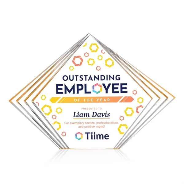 The Crawford VividPrint™ Award is a sleek freestanding acrylic recognition piece... from ASI 84592 St Regis Group / St Regis