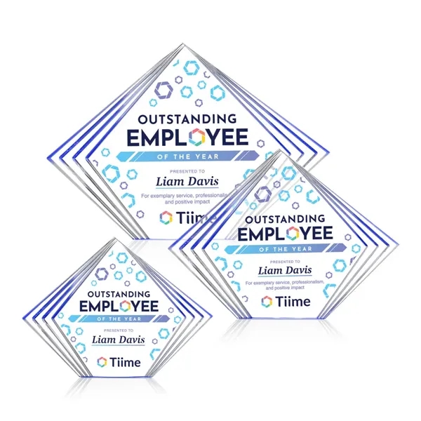 The Crawford VividPrint™ Award is a sleek freestanding acrylic recognition piece... from ASI 84592 St Regis Group / St Regis