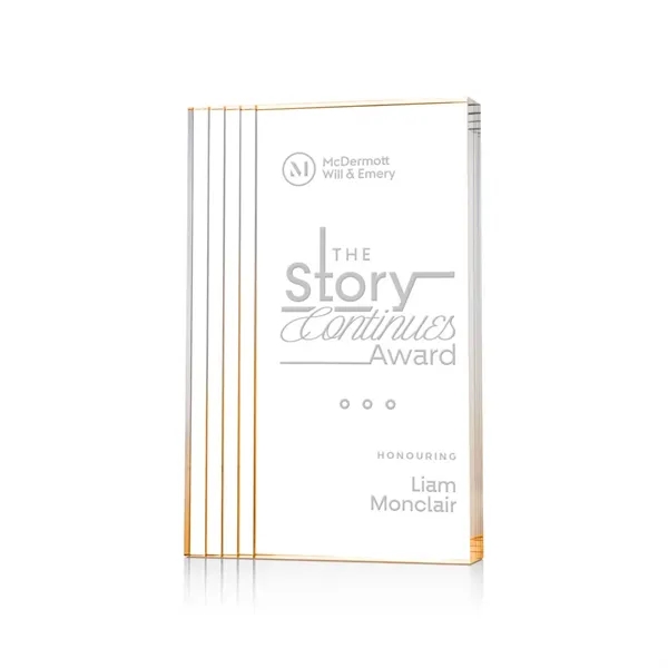 The Haverton Acrylic Award is a sleek, freestanding recognition piece with... from ASI 84592 St Regis Group / St Regis