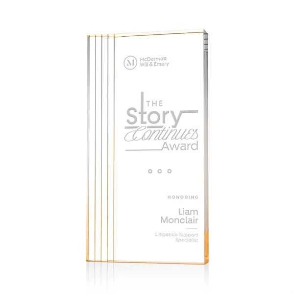 The Haverton Acrylic Award is a sleek, freestanding recognition piece with... from ASI 84592 St Regis Group / St Regis