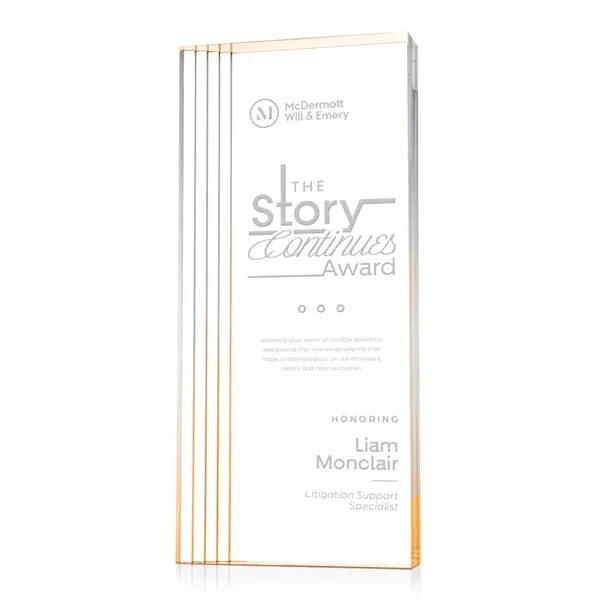 The Haverton Acrylic Award is a sleek, freestanding recognition piece with... from ASI 84592 St Regis Group / St Regis