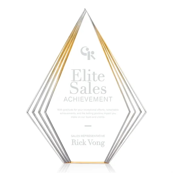 The Acrylic Brantley Award is a bold, freestanding piece featuring a... from ASI 84592 St Regis Group / St Regis