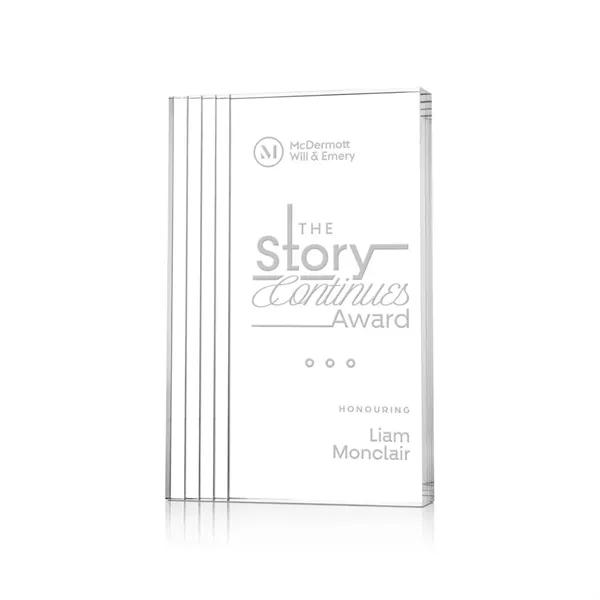 The Haverton Acrylic Award is a sleek, freestanding recognition piece with... from ASI 84592 St Regis Group / St Regis