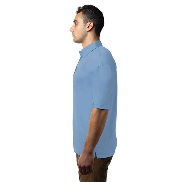 Blue Generation - Men's Pocketless Bonded Collar Dress Polo... from ASI 86018 Scrub Authority