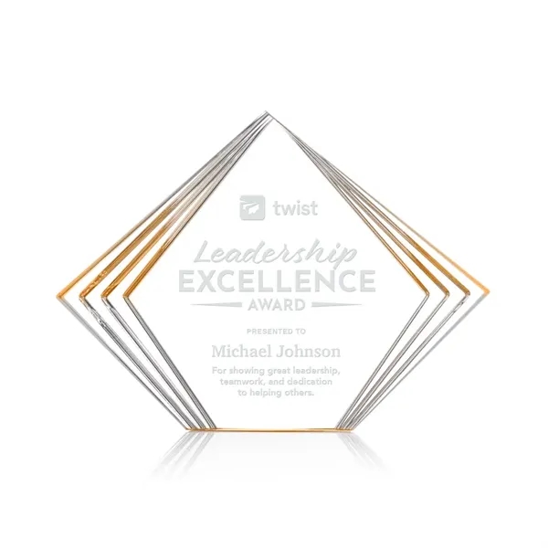 The Crawford Award is a sleek freestanding acrylic recognition piece featuring... from ASI 84592 St Regis Group / St Regis