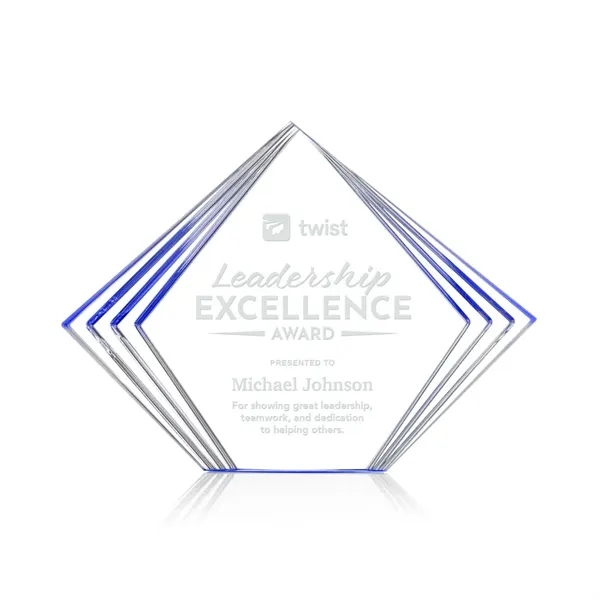 The Crawford Award is a sleek freestanding acrylic recognition piece featuring... from ASI 84592 St Regis Group / St Regis