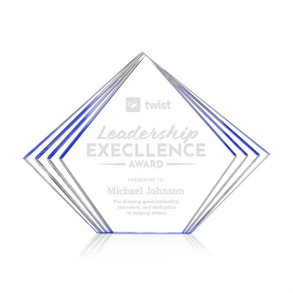 The Crawford Award is a sleek freestanding acrylic recognition piece featuring... from ASI 84592 St Regis Group / St Regis