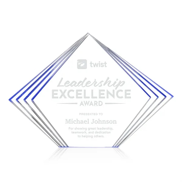 The Crawford Award is a sleek freestanding acrylic recognition piece featuring... from ASI 84592 St Regis Group / St Regis