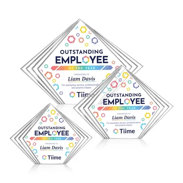 The Crawford VividPrint™ Award is a sleek freestanding acrylic recognition piece... from ASI 84592 St Regis Group / St Regis