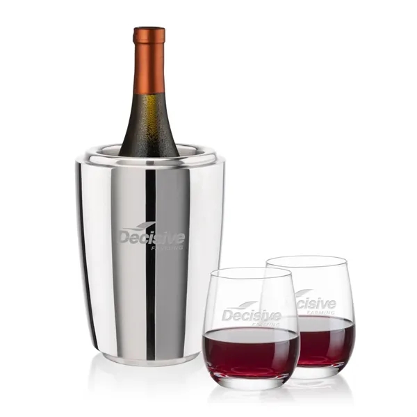 The Pescara Wine Cooler & Wine Glass Set is a refined... from ASI 84592 St Regis Group