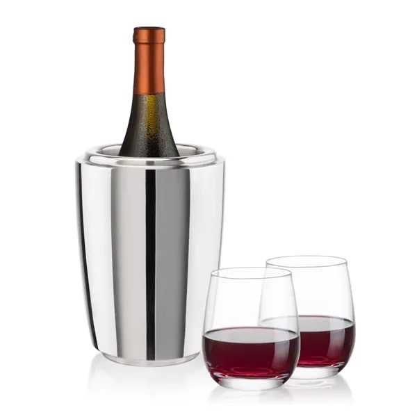 The Pescara Wine Cooler & Wine Glass Set is a refined... from ASI 84592 St Regis Group