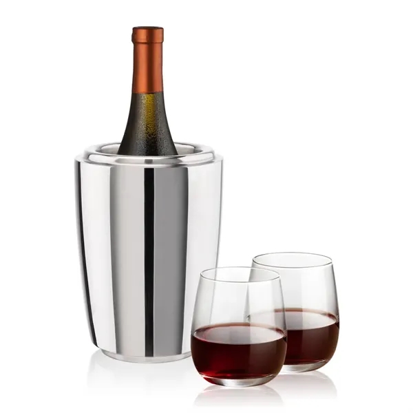 The Pescara Wine Cooler & Wine Glass Set is a refined... from ASI 84592 St Regis Group