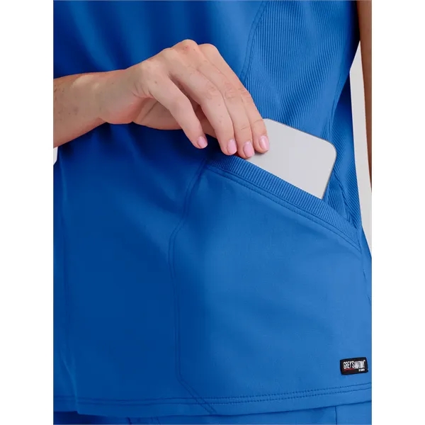 Grey's Anatomy Spandex Stretch - Women's Two Pocket Y-Nec...... from ASI 86018 Scrub Authority