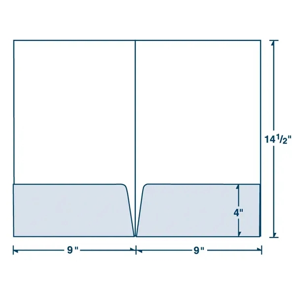 Full Color Printed Legal Size 9" x 14 1/2" legal-size folder... from ASI 32050 Admore / Admore®