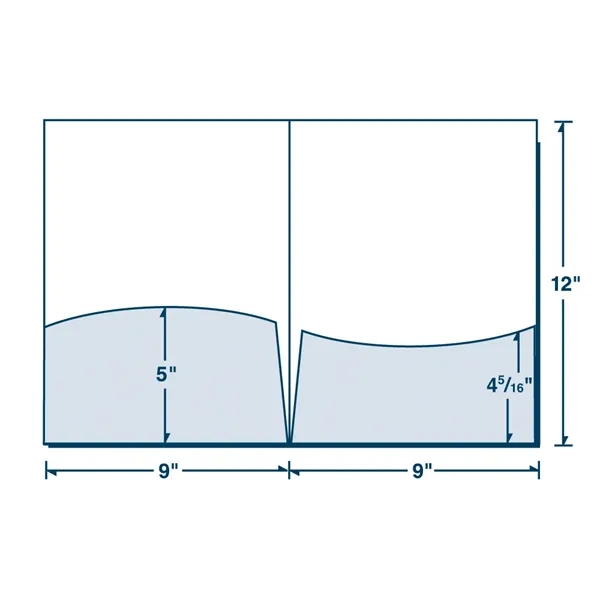 Wavy Pockets Folder 9" x 12"... from ASI 32050 Admore / Admore®