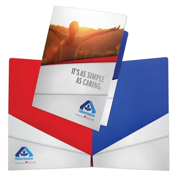 Two Diagonal Pocket Folder Printed 4/4... from ASI 32050 Admore / Admore®