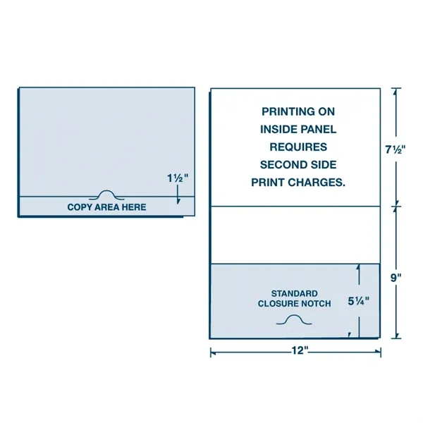 Landscape One Pocket Tuck Tab Folder Printed 4/4... from ASI 32050 Admore / Admore®