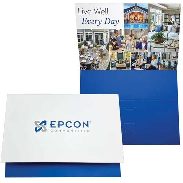 Landscape One Pocket Tuck Tab Folder Printed 4/4... from ASI 32050 Admore / Admore®