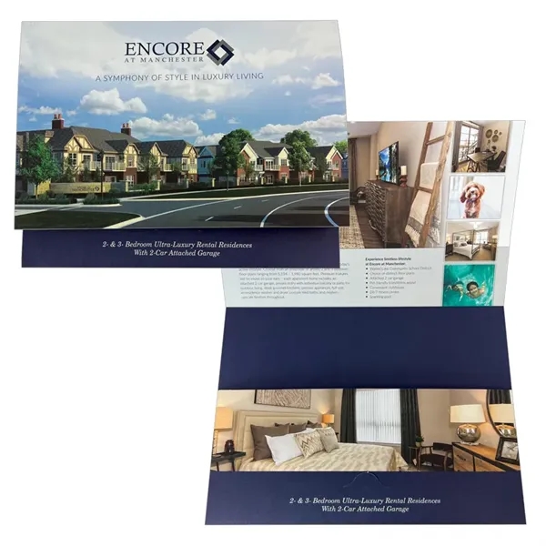 Landscape One Pocket Tuck Tab Folder Printed 4/4... from ASI 32050 Admore / Admore®