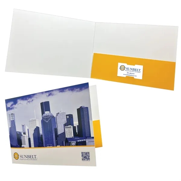 One Pocket Landscape Folder Printed 4/4... from ASI 32050 Admore / Admore®