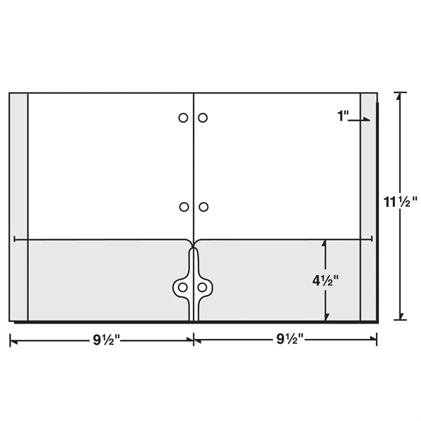 3-Hole School Folder with Reinforced Edges fits into a binder... from ASI 32050 Admore / Admore®