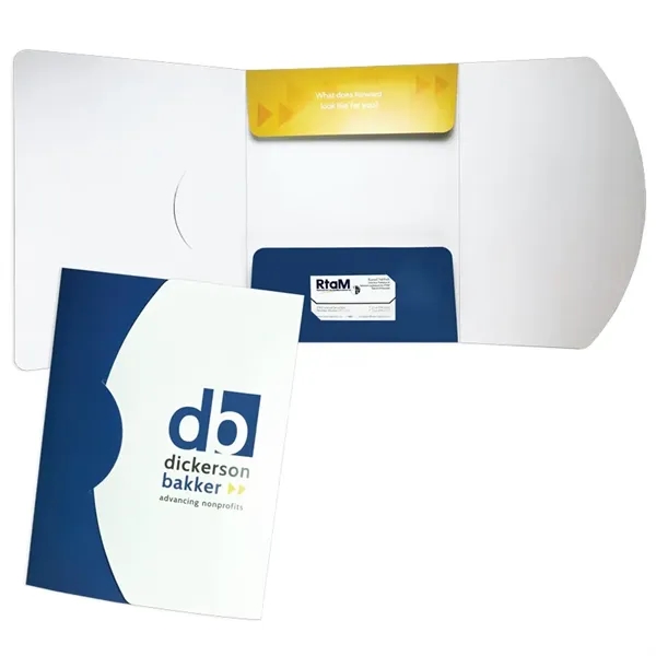 Three-panel folder with three 4-1/4" pockets.... from ASI 32050 Admore / Admore®