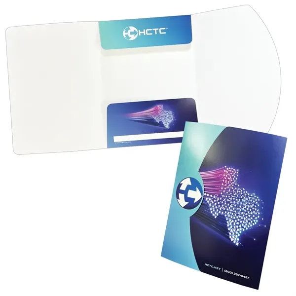 Three-panel folder with three 4-1/4" pockets.... from ASI 32050 Admore / Admore®