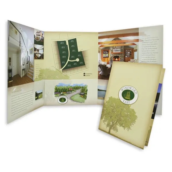 Three Panel Pocket Folder Printed 4/4... from ASI 32050 Admore / Admore®