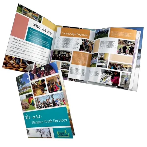 Three Panel, One Right Pocket Folder printed 4/4... from ASI 32050 Admore / Admore®