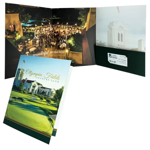Three Panel, One Right Pocket Folder printed 4/4... from ASI 32050 Admore / Admore®
