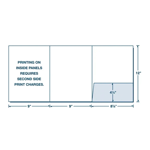 Three Panel, One Right Pocket Folder printed 4/4... from ASI 32050 Admore / Admore®