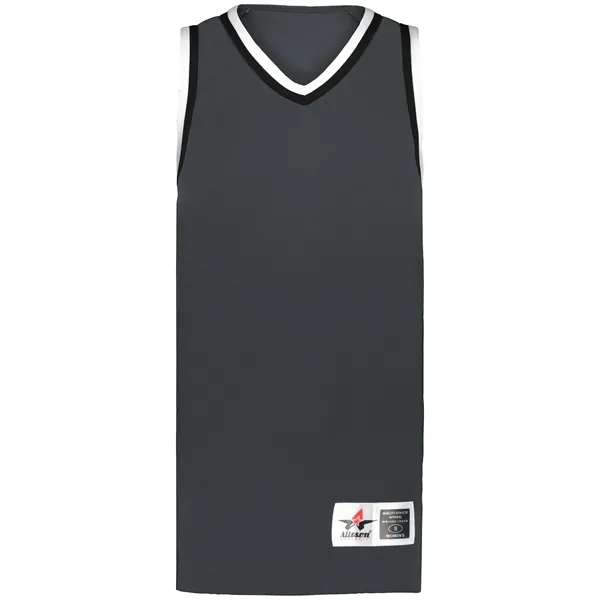 The Ladies Retro Basketball Jersey is made from 100% lightweight polyester... from ASI 37461 Augusta Sportswear