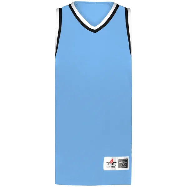 The Ladies Retro Basketball Jersey is made from 100% lightweight polyester... from ASI 37461 Augusta Sportswear